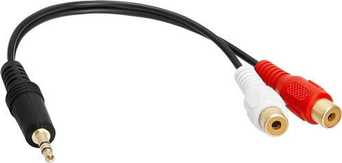Stereo mini to RCA-Y adapter