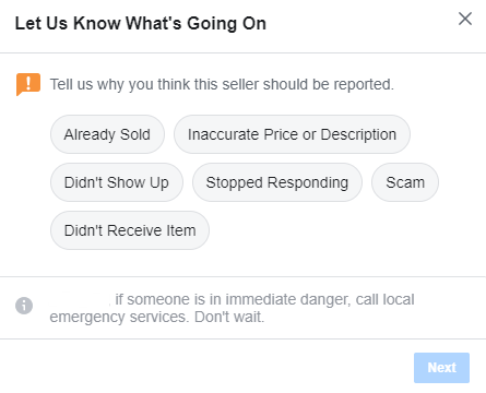 The reporting instructions