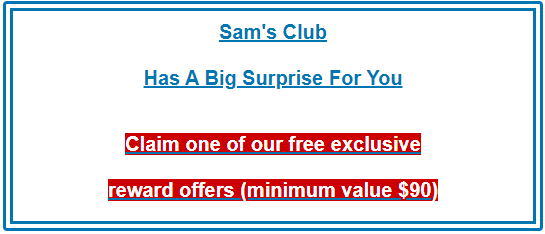 Sam's club scam