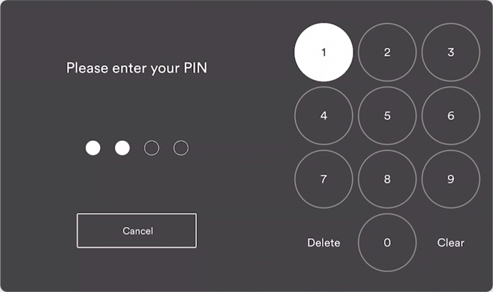 Please enter your PIN