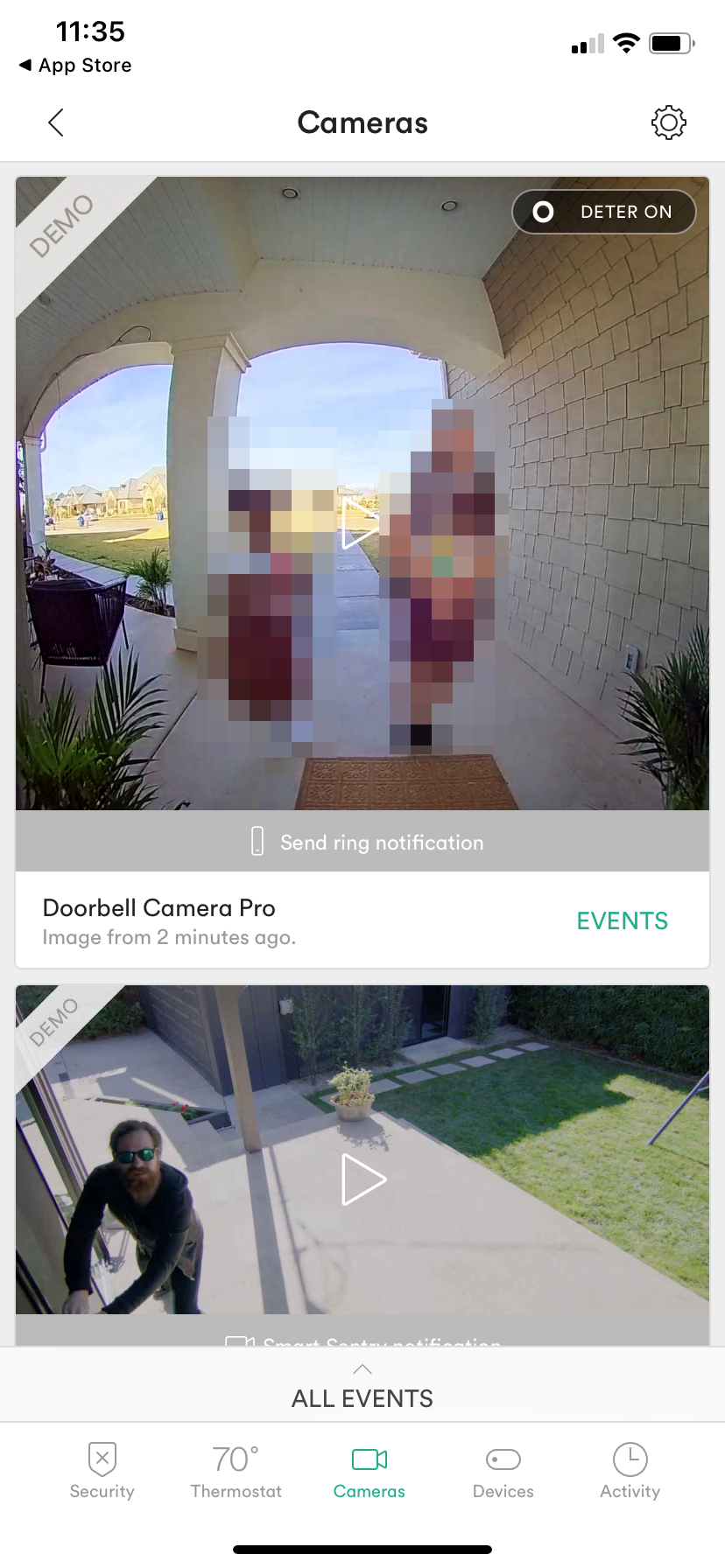 Vivint Ping Camera View