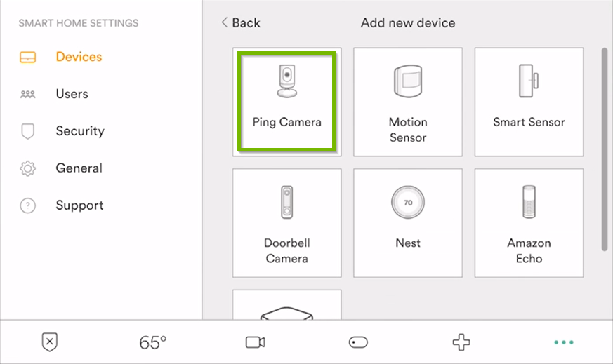 Smart Security settings
