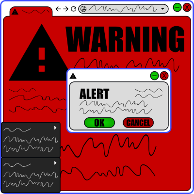 Unwanted software illustration.