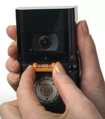 Ring doorbell with level