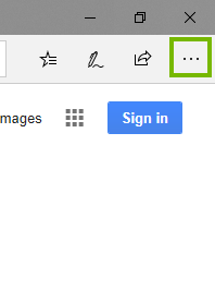Edge with 3 dots highlighted. Screenshot