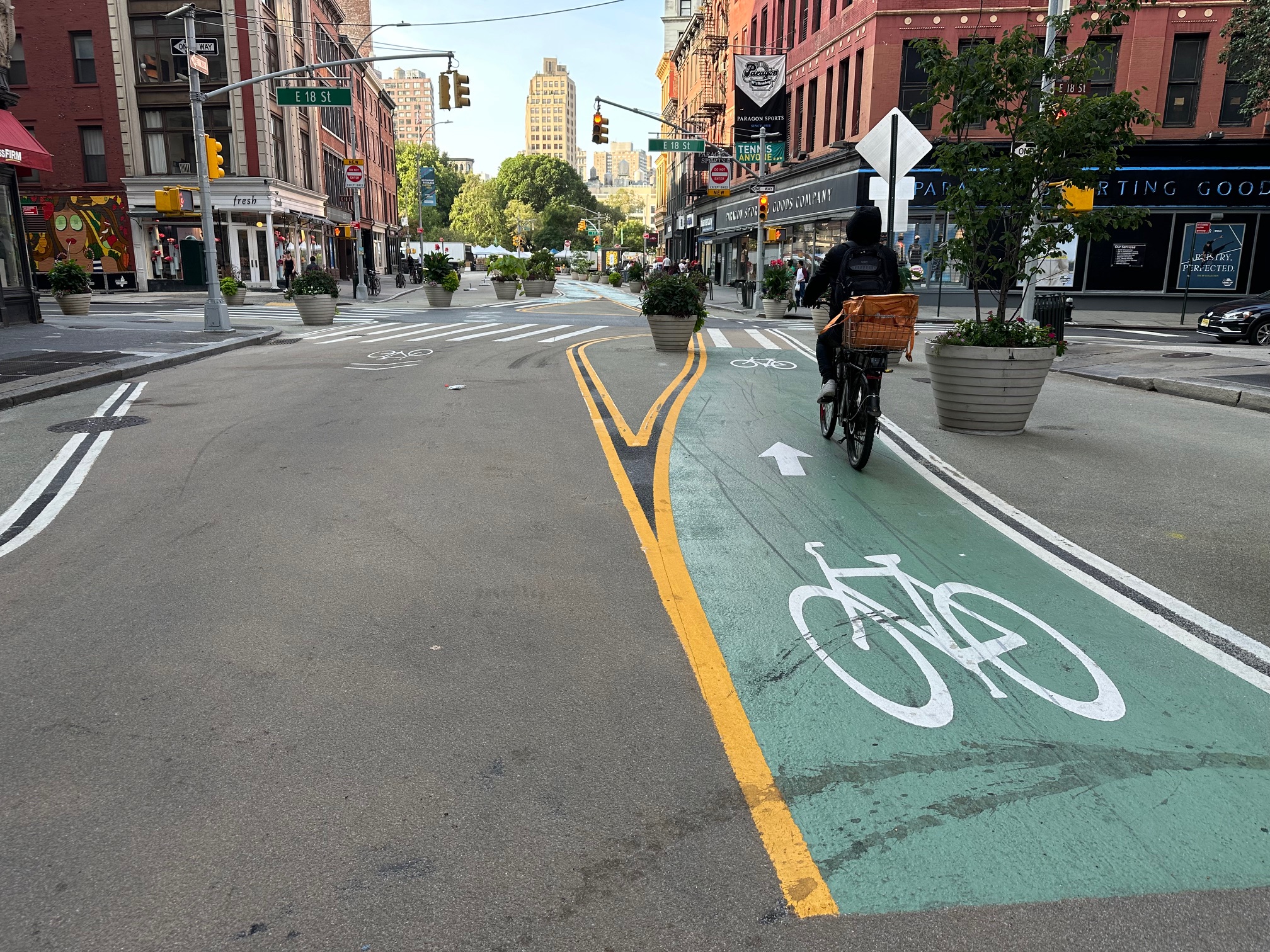 Bike lanes on Broadway