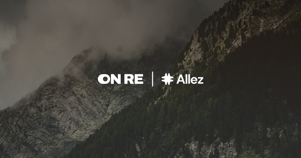 OnRe and Allez Labs partnership graphic