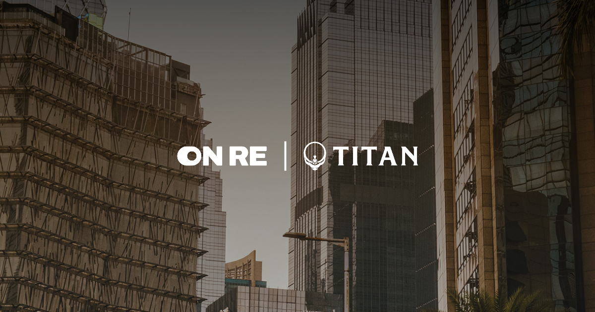 OnRe and Titan partnership graphic