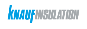 Knauf Insulation logo in blue and gray text.