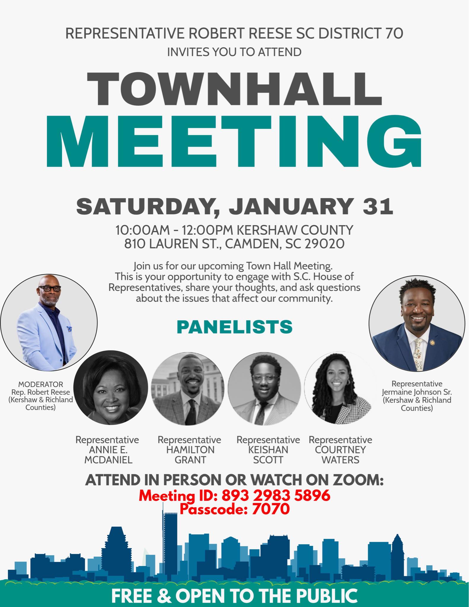 Representative Robert Reese Town Hall Meeting