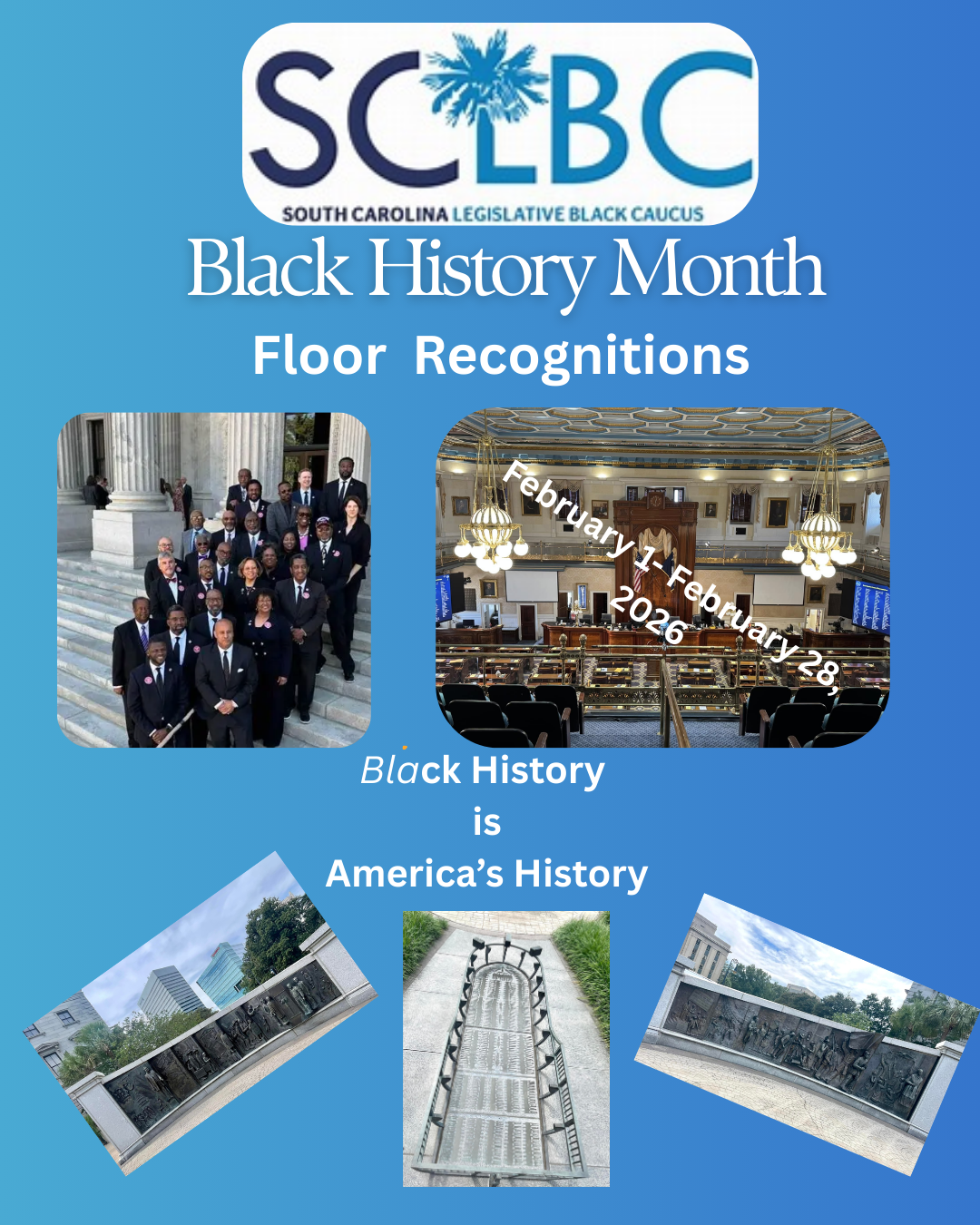 SCLBC Black History Month Floor Recognitions