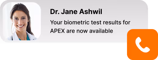 Doctor Avatar with Name and description, and call icon