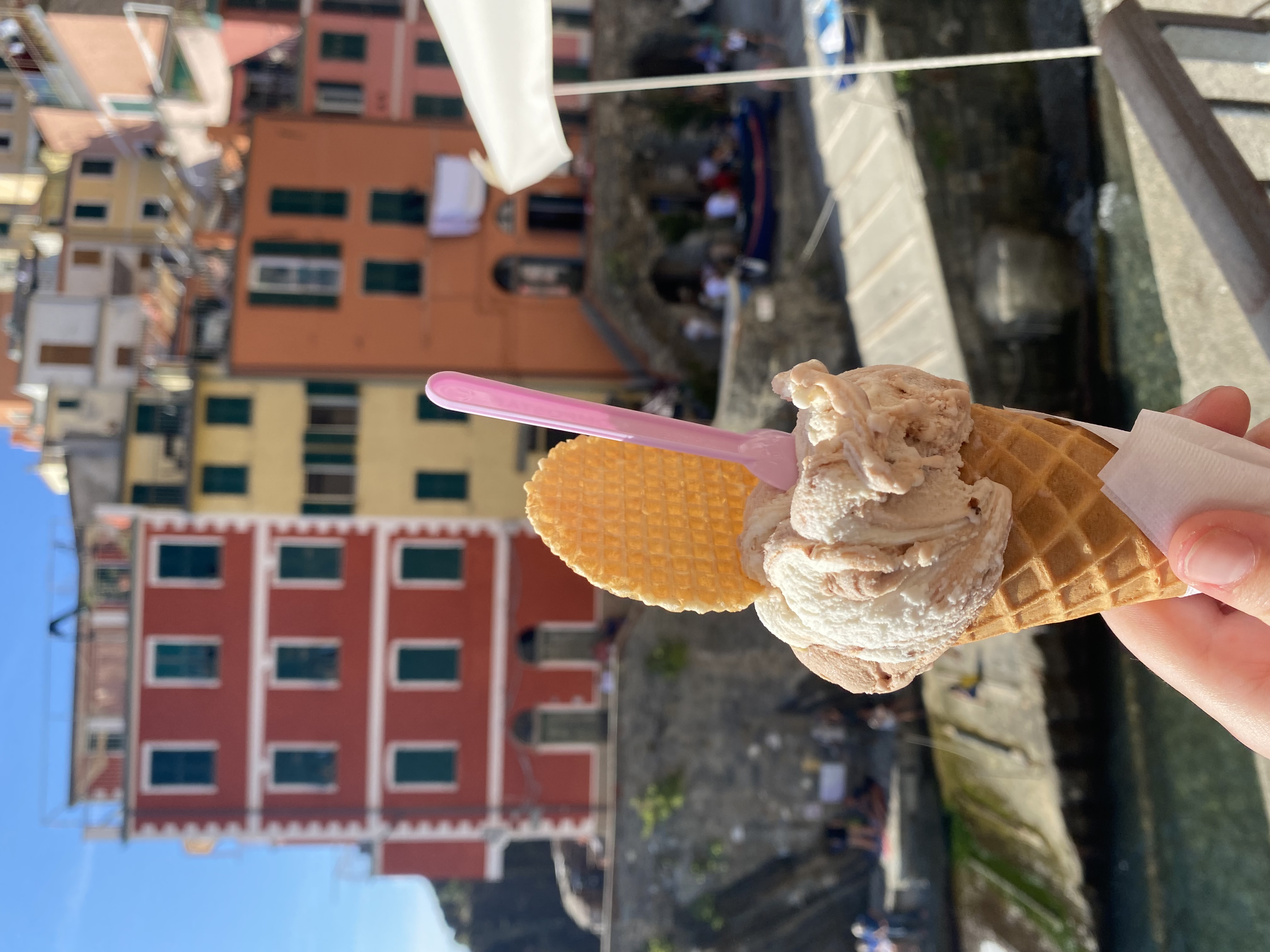 Ice cream in Italian harbour 