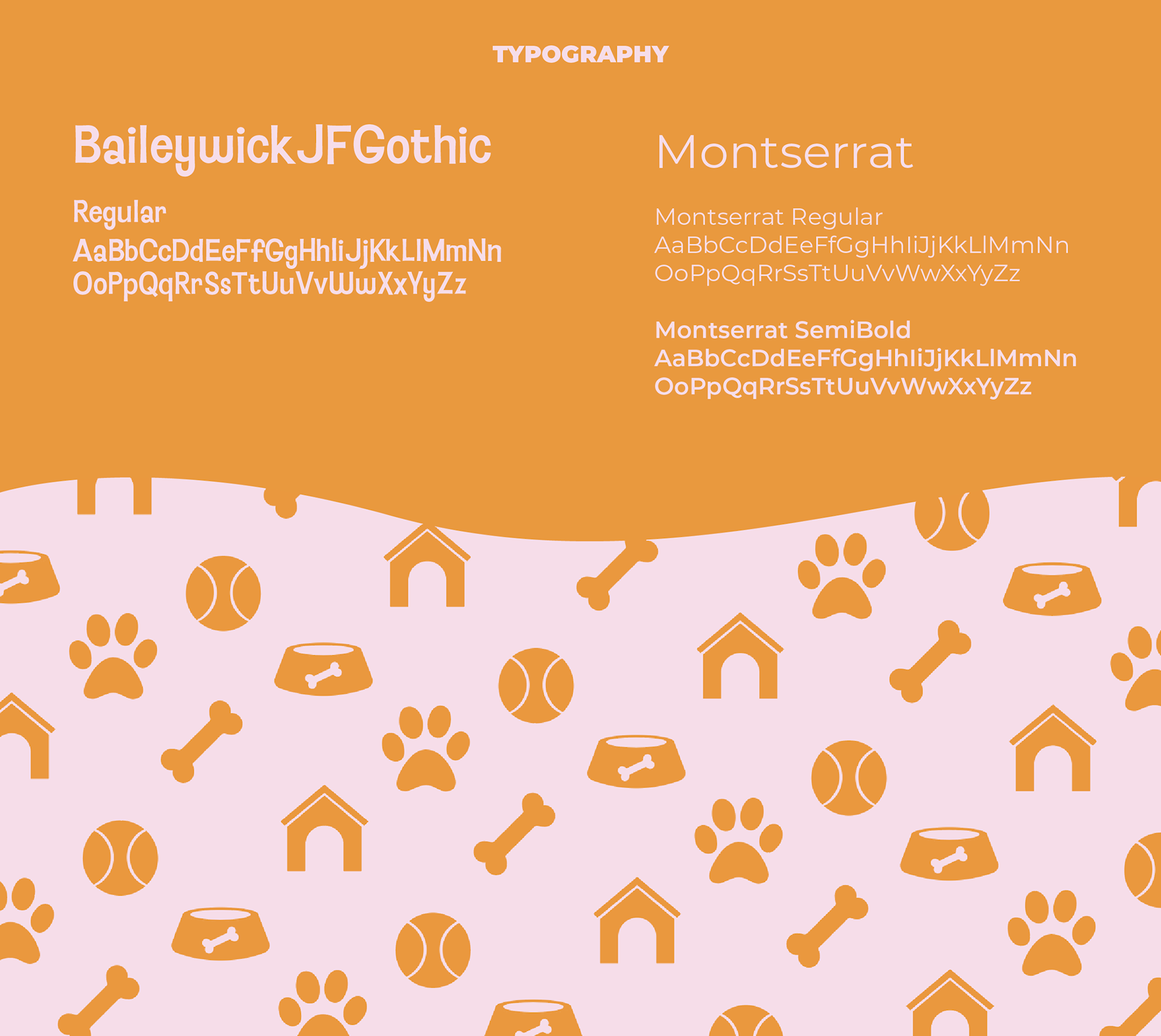 Brand Typography & Brand pattern artwork