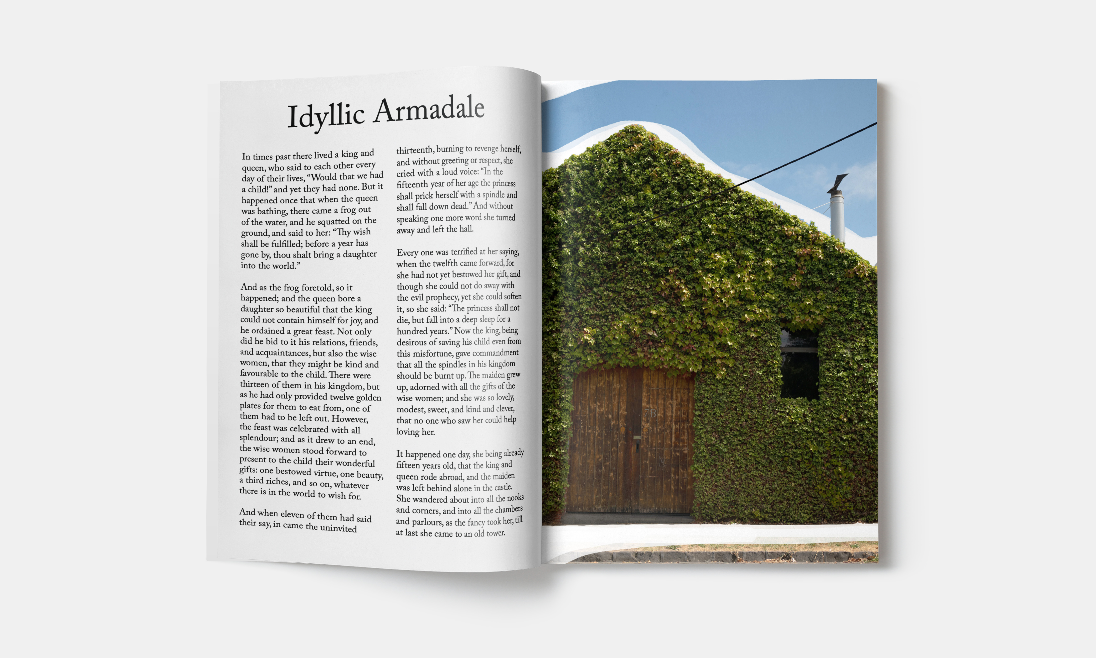 GIF of Idyllic Armadale Publication: Text and image of house  