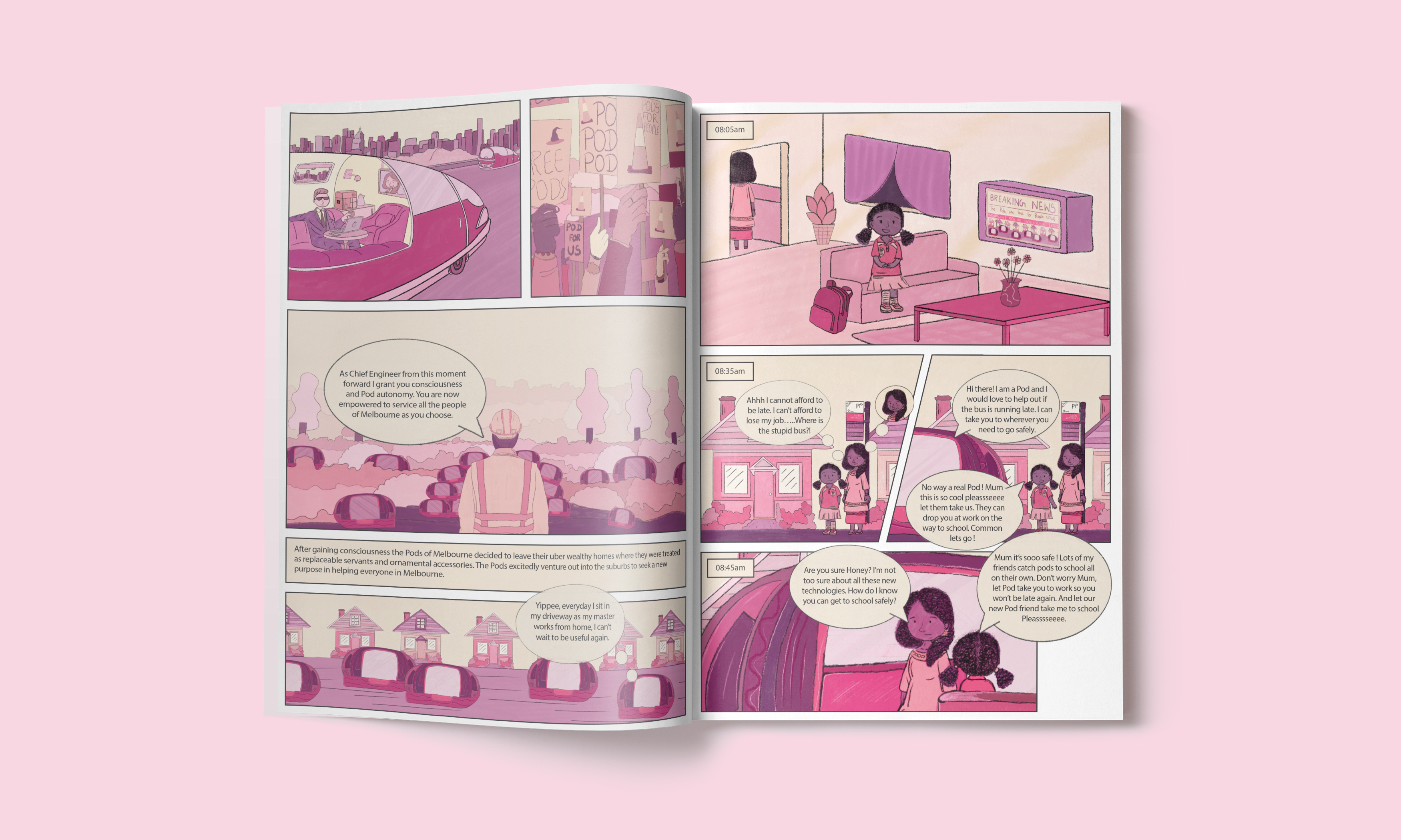 Beyond Podman Comic publication page 1