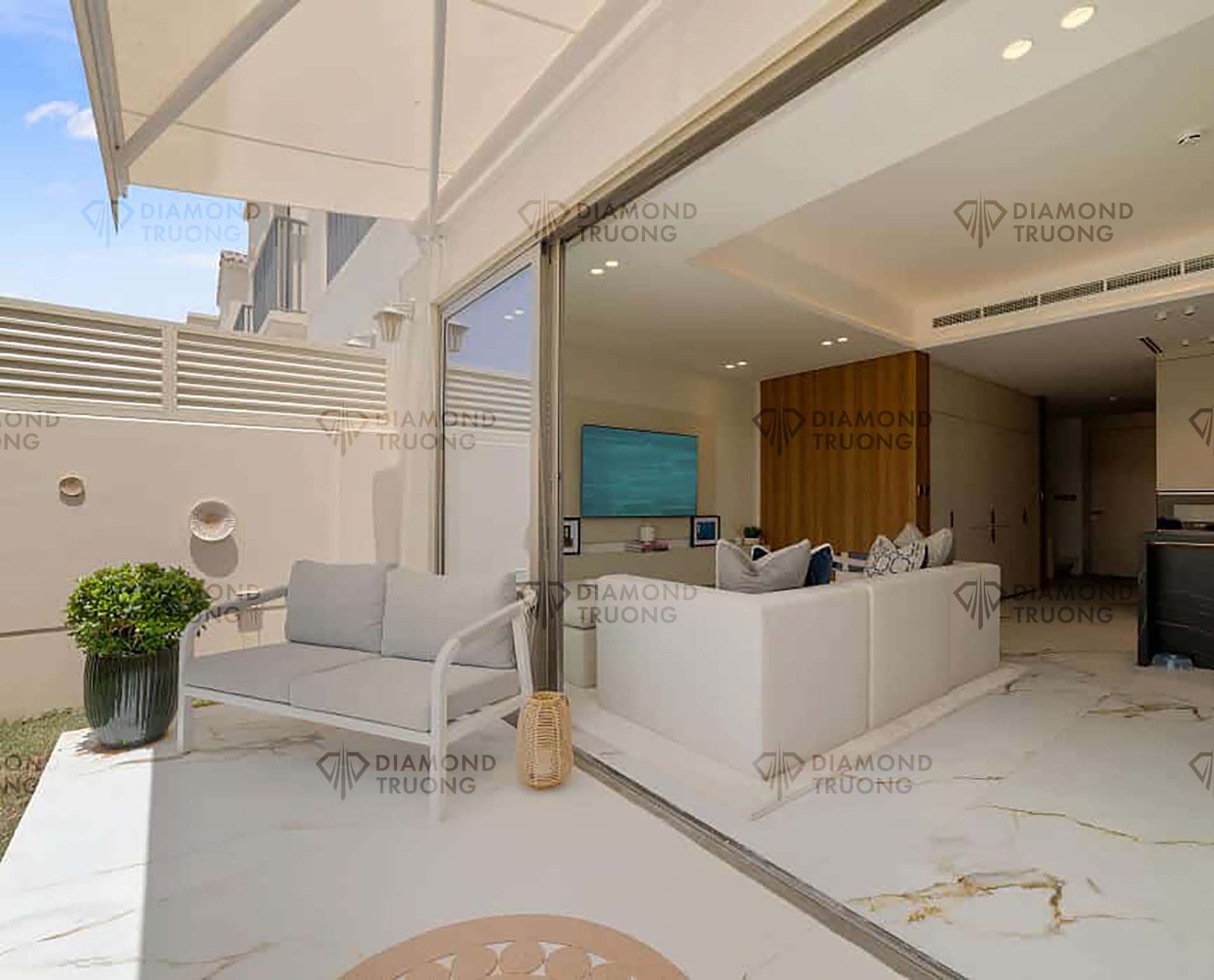 Jasmine Lane outside lounge and living area