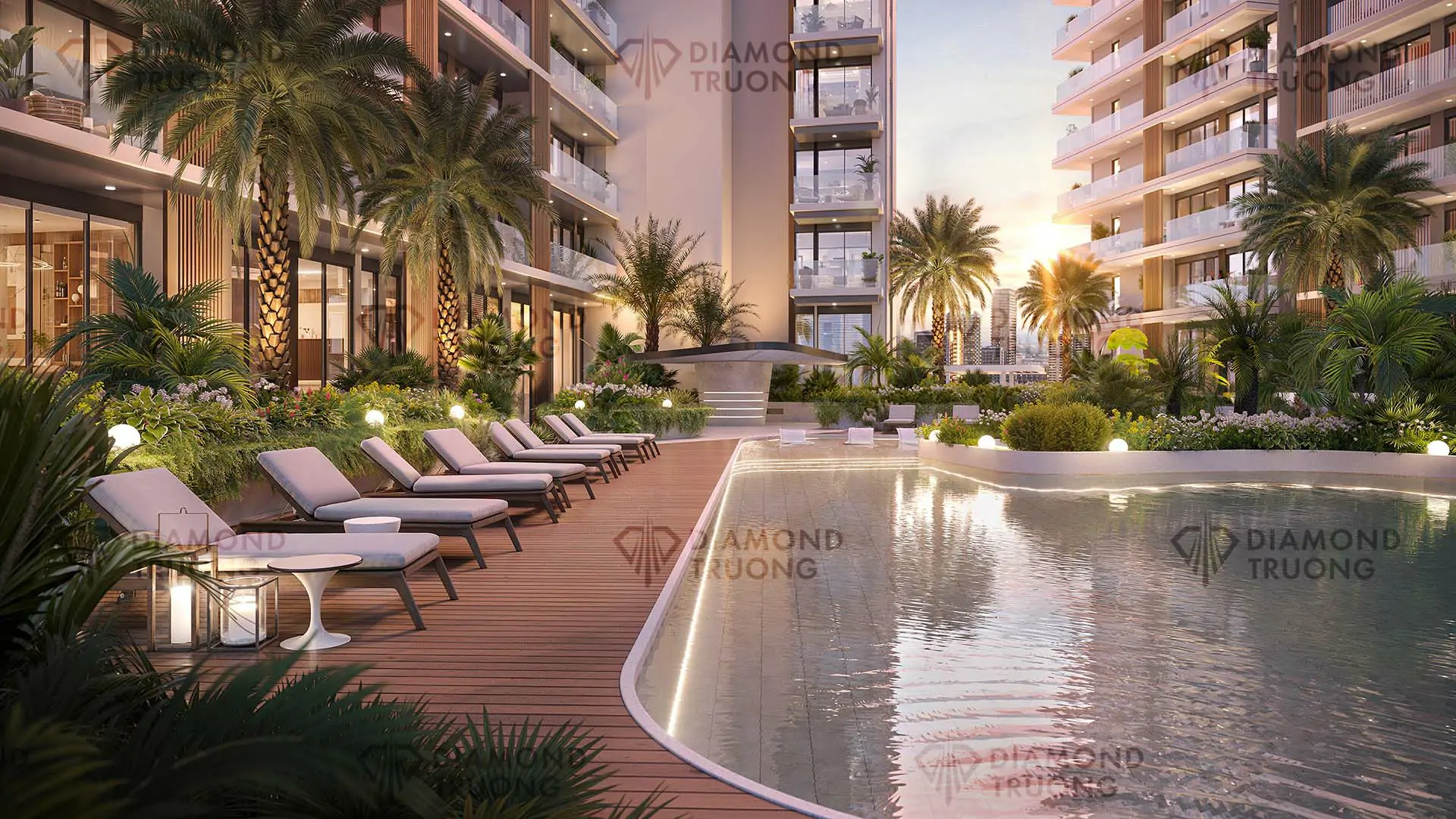 The Hillgate Pool area