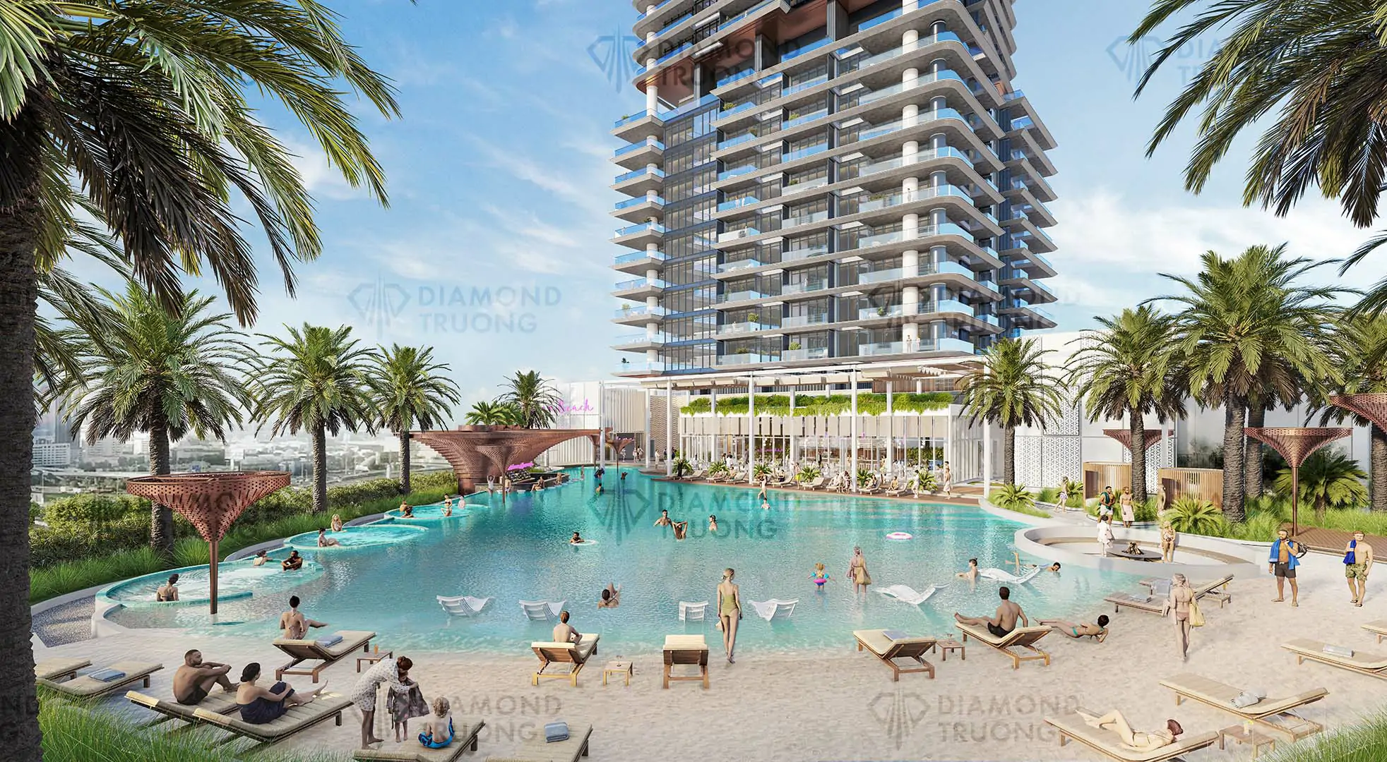 Mercer House Pool Area