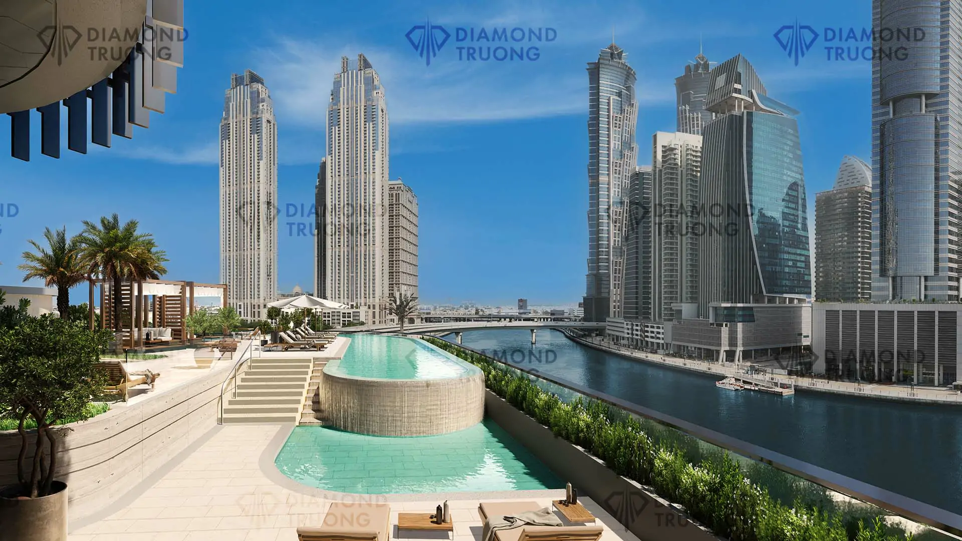 One River Point Pool Area