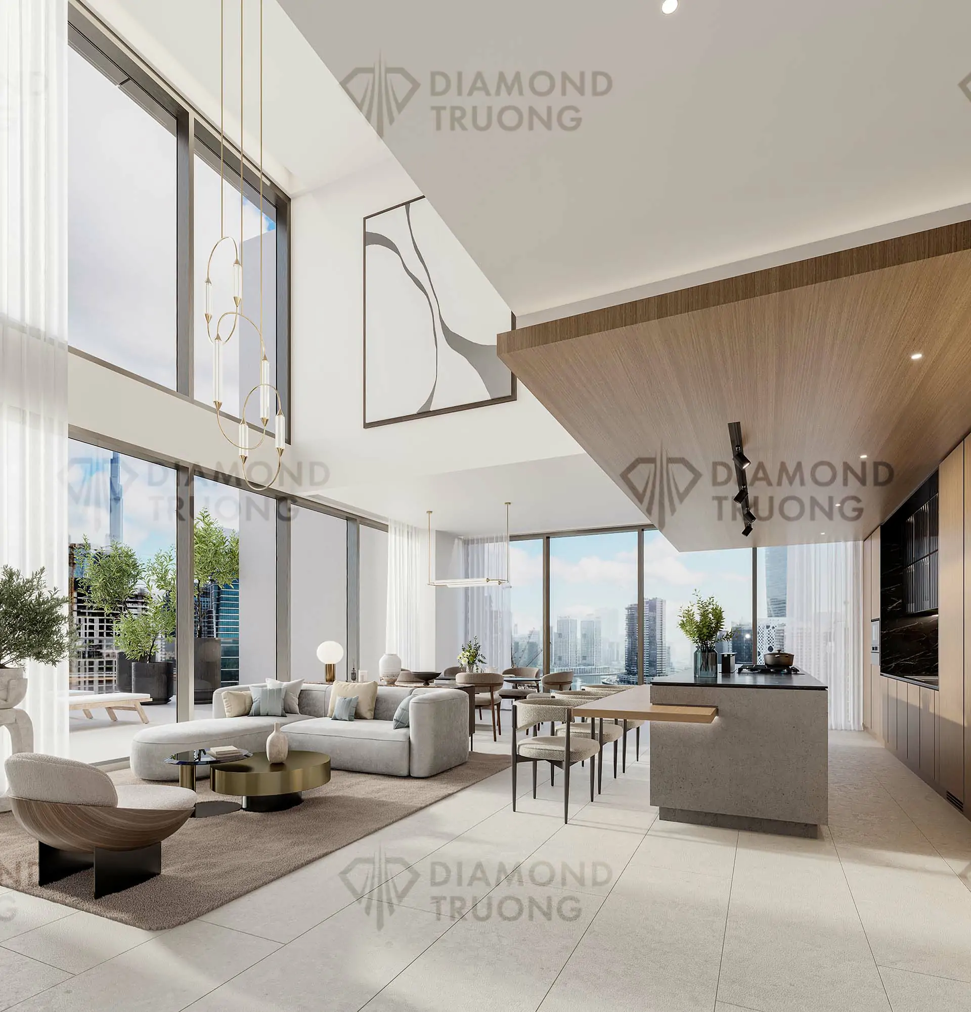 One River Point Dining Area