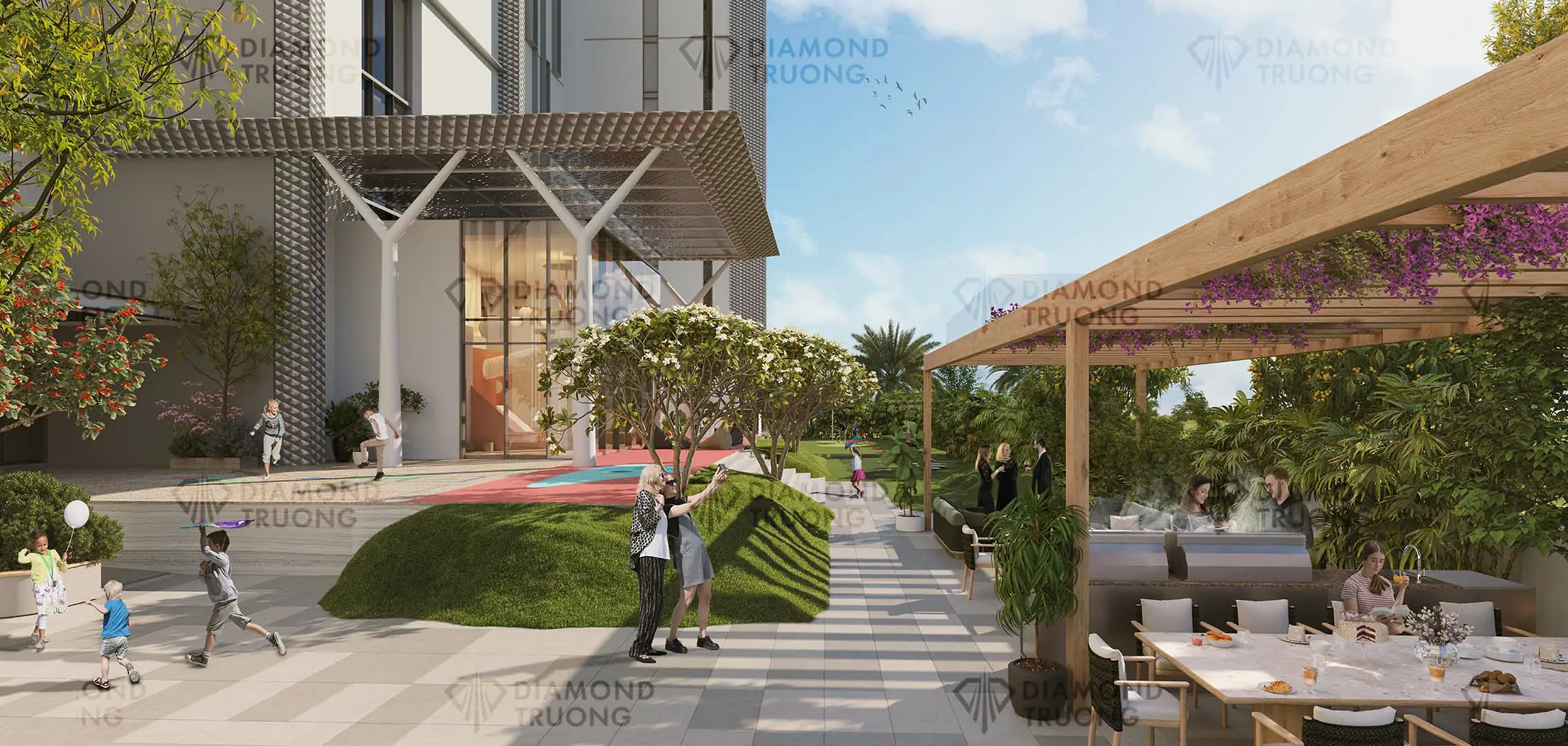 Ellington House Garden Area