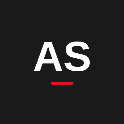 Monogram avatar with the initials AS for Antonio S.