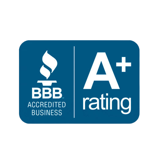BBB Logo with a+ rating