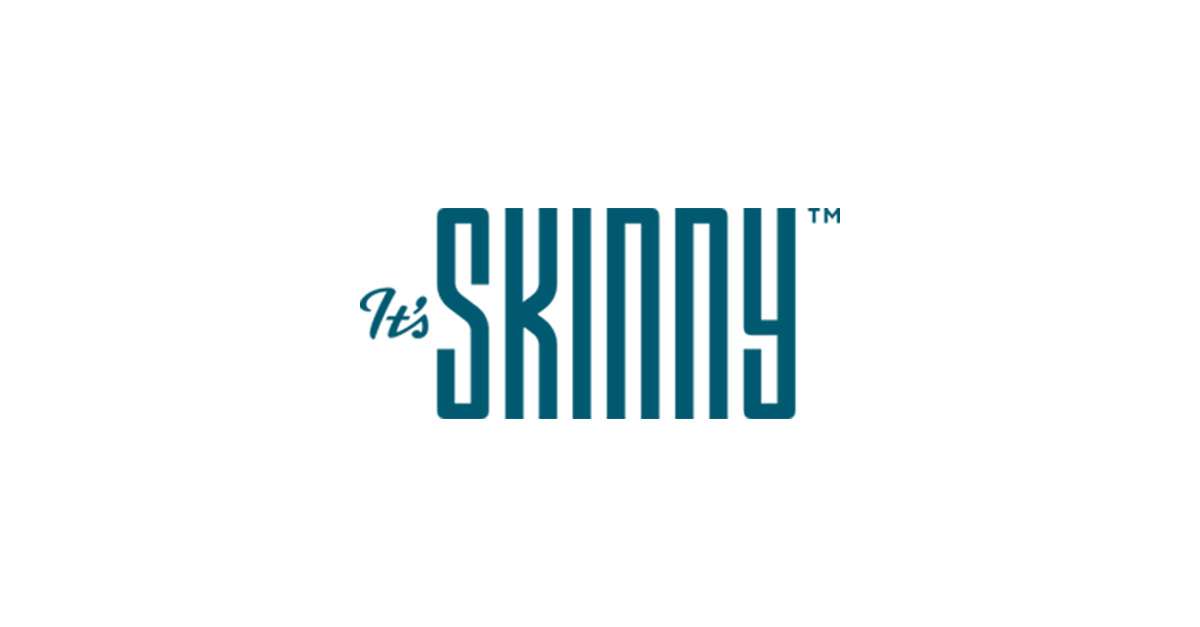 It’s Skinny Pasta brand logo identity created by Studio Wisdom as part of full packaging and brand refresh led by Tommy Wisdom.
