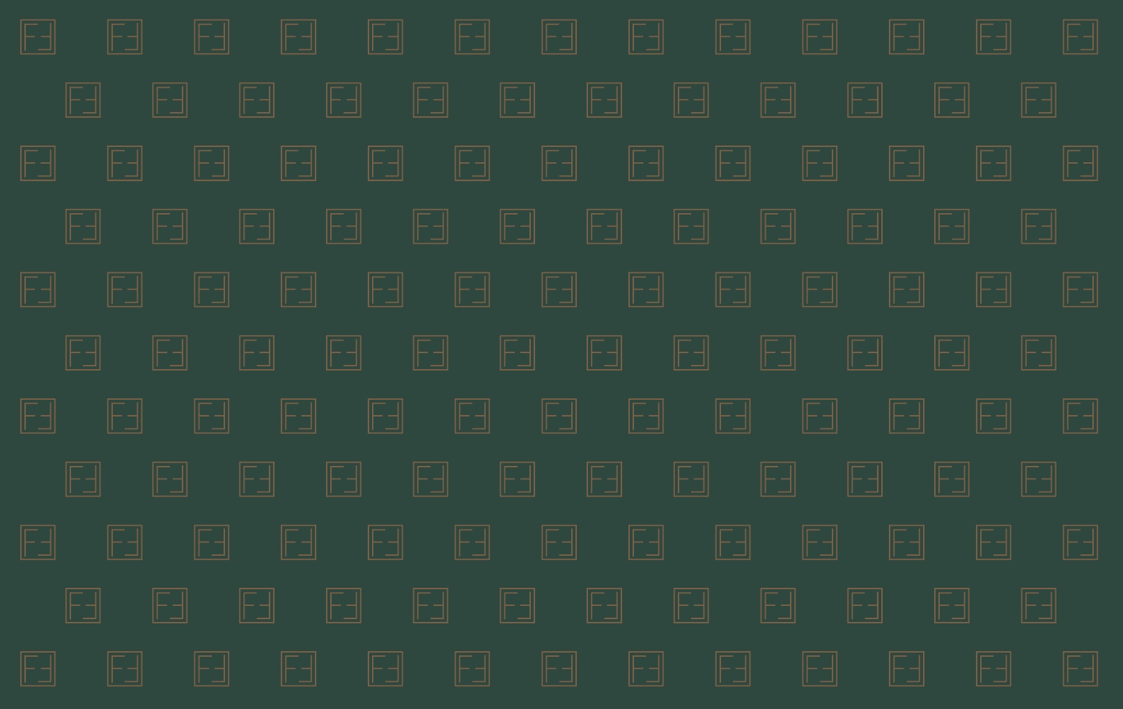 Forthright brand pattern background featuring monogram icon created by Studio Wisdom and Jonah Miller