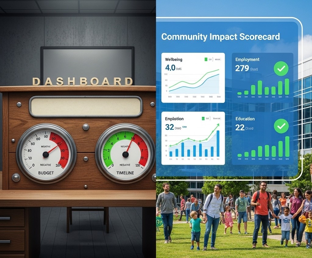 Gauges vs. community impact indicators