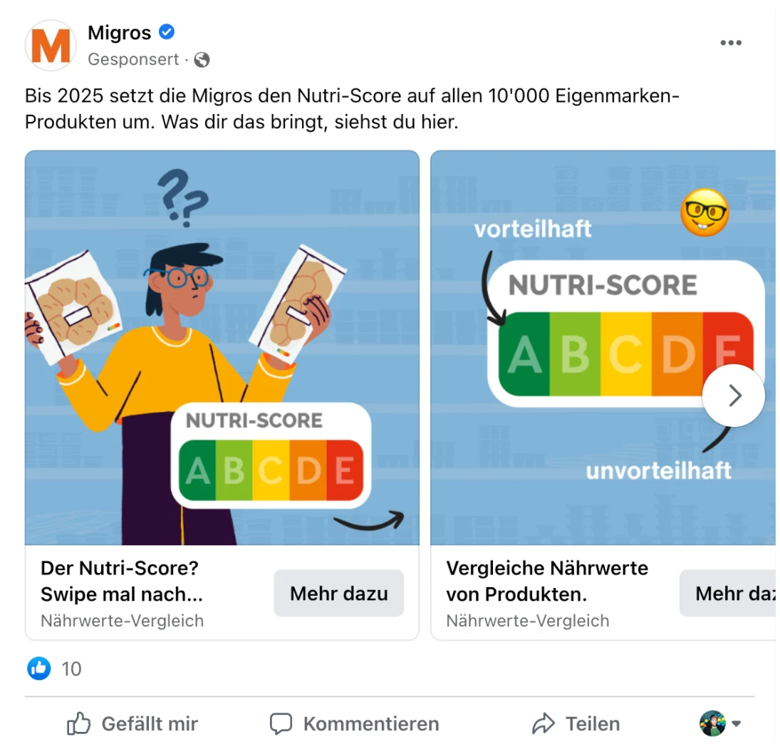 Nutriscore Social Ad