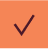 Orange tick icon.