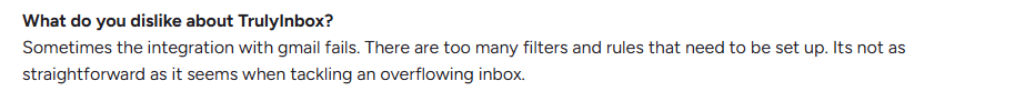 Trulyinbox user review on g2.com