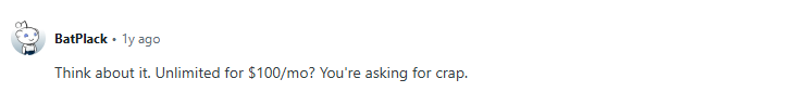 Inframail user review on Reddit
