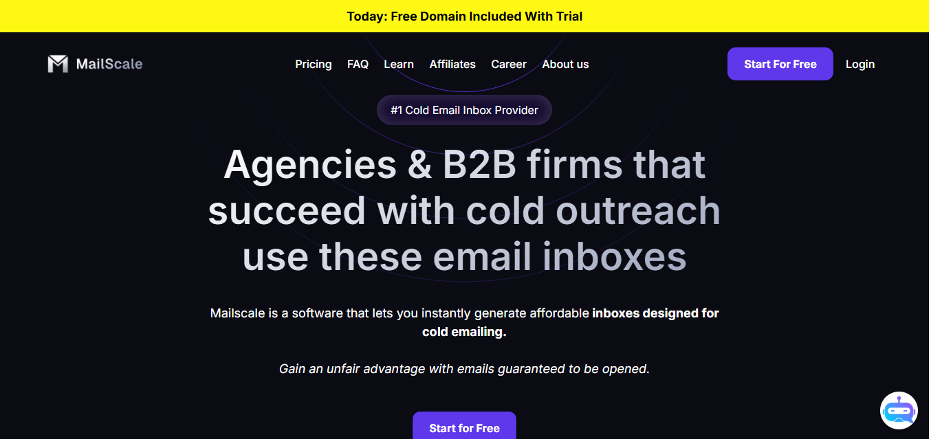 Mailscale homepage