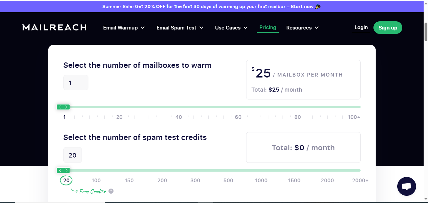 Mailreach pricing