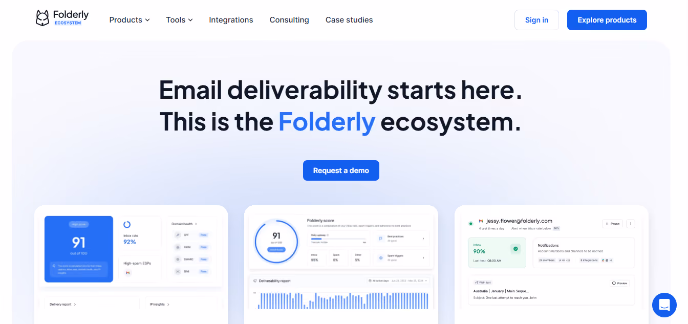 Folderly home page