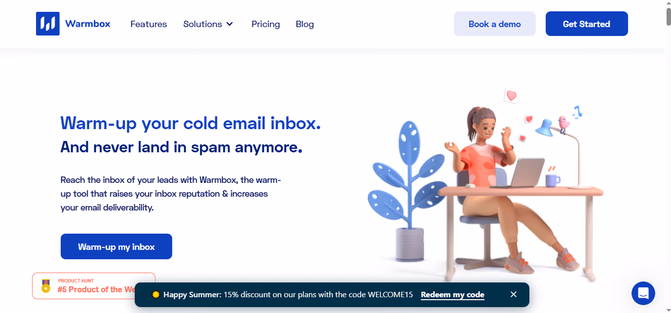 Warmbox - AI email warmup tool with deep control