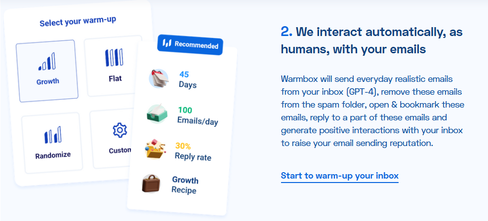 Warmbox interaction like a human