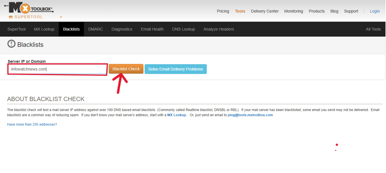 Suomispam domian lookup