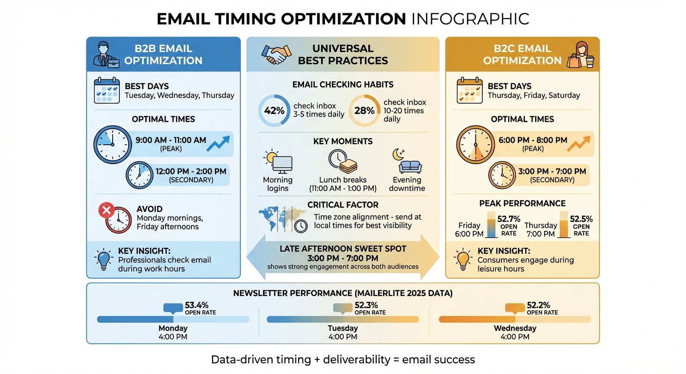 Best Email Send Times: B2B vs B2C Comparison Guide