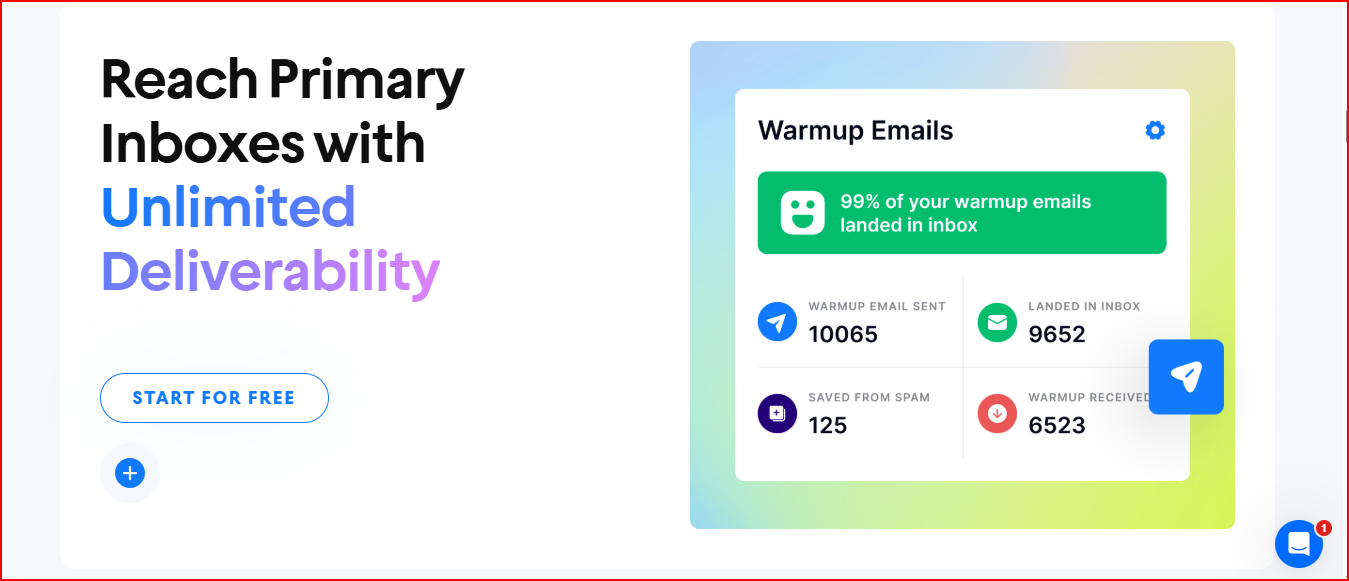 Instantly feature unlimited deliverability