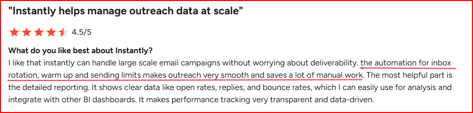   Instantly user about its automation