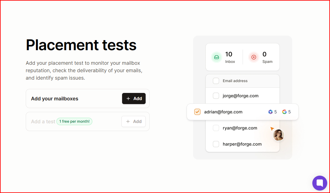 Warmforge placement test