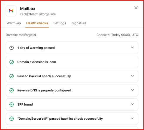 Warmforge- Monitoring and health check