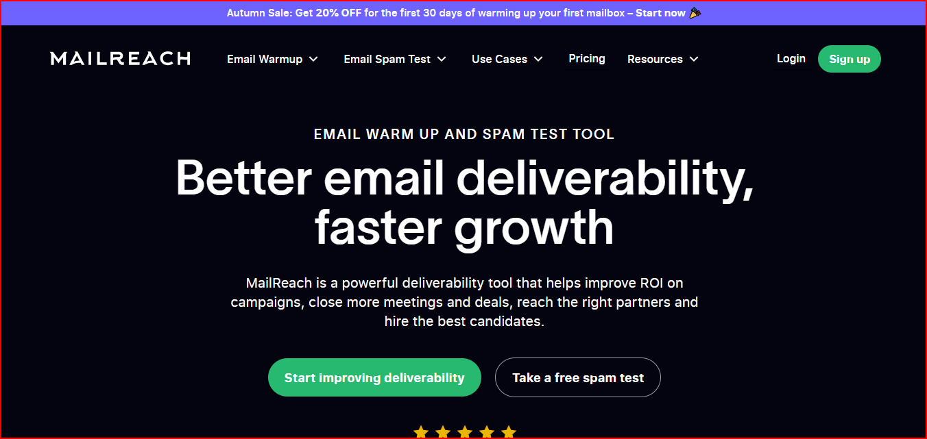 Mailreach homepage