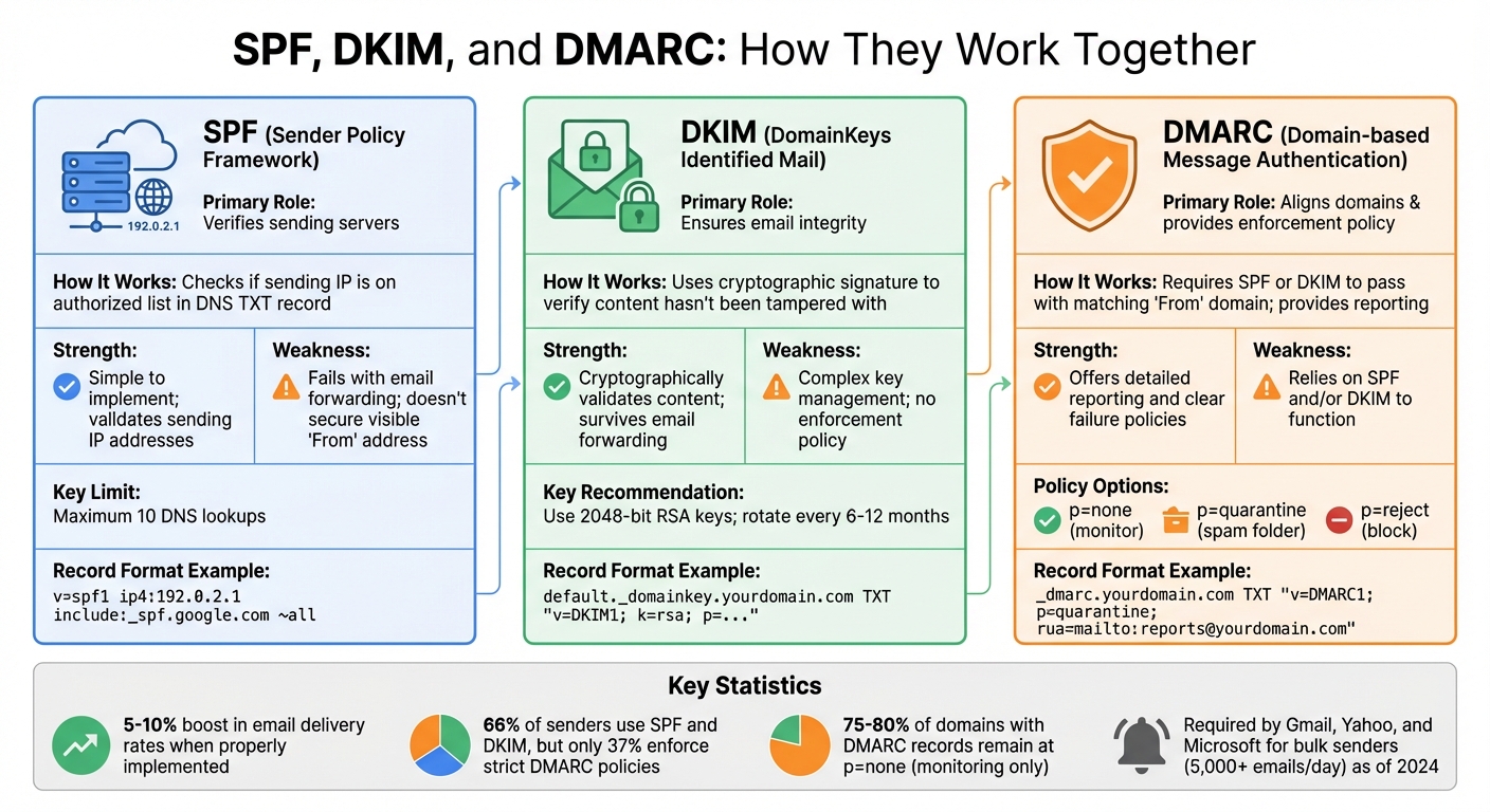 SPF vs DKIM vs DMARC: Email Authentication Protocols Compared