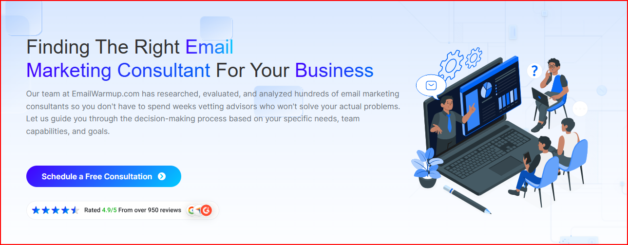 Emailwarmup free Email marketing consultation