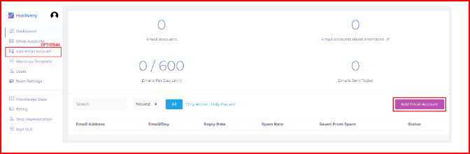 Connecting Mailvery account